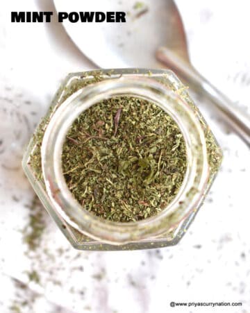 How to store fresh mint leaves - mint powder at home
