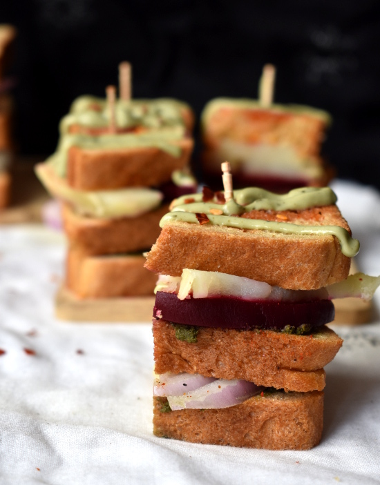 veg sandwich recipe, veggie sandwich recipe - Priya's Curry Nation