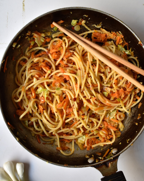 how to make veg noodles recipe