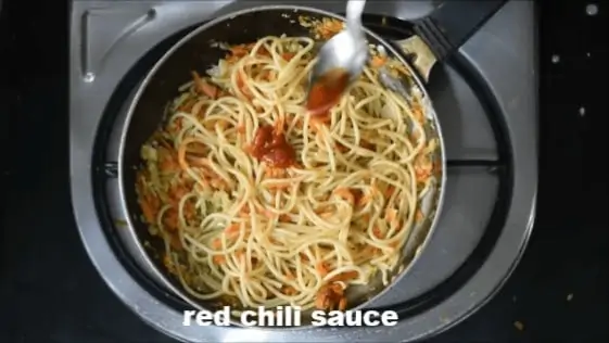how to make veg noodles recipe step 6