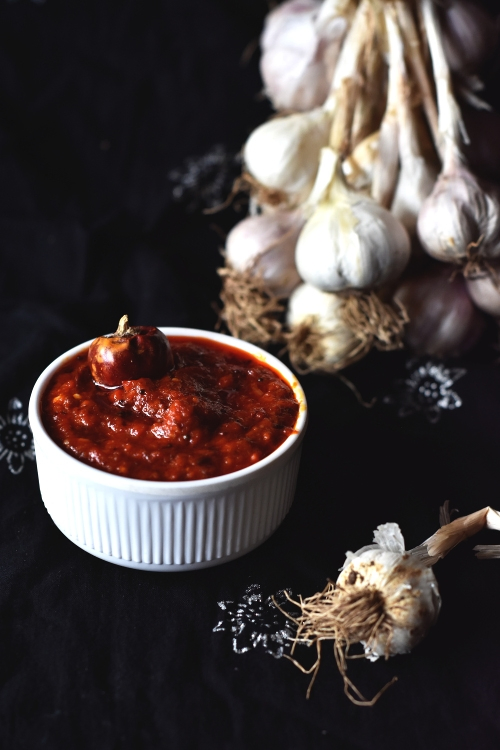 rajstahni garlic chutney recipe - priyascurrynation.com