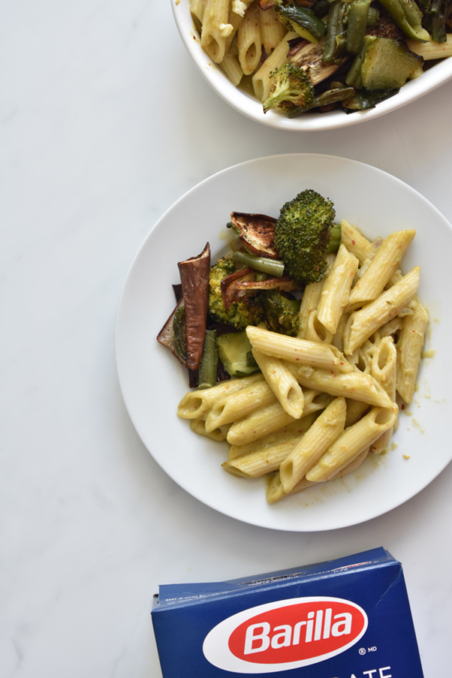 easy and tasty penne with avocado sauce - priyascurrynation.com