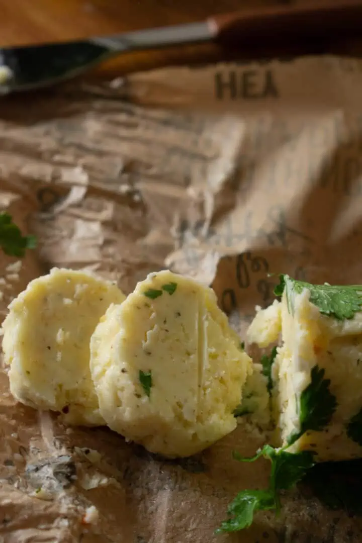 homemade herb butter from scratch recipe. easy and flavorful. priyascurrynation.com